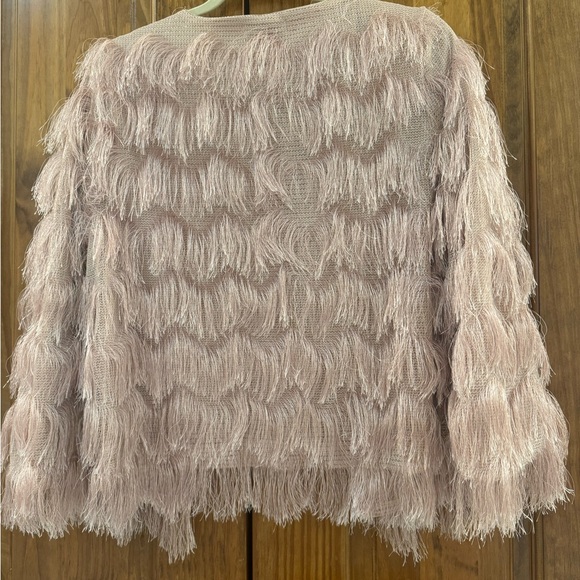 Chic Fringe Cardigan - Champagne Color - Picture 2 of 6